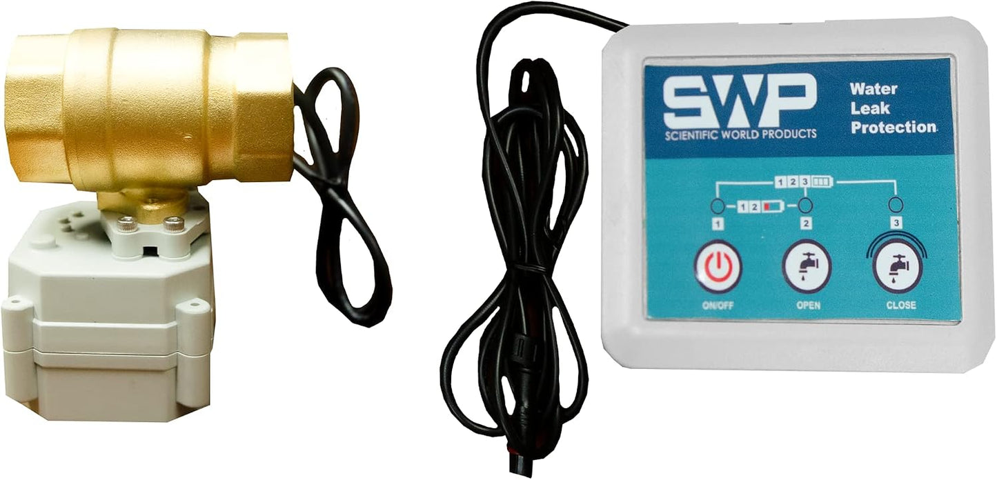 Crystal Quest Water Leak Detector Smart Valve | Auto Shutoff for Water Coolers & Under-Sinks | Reliable Leak Detection, Made in USA, Easy Installation