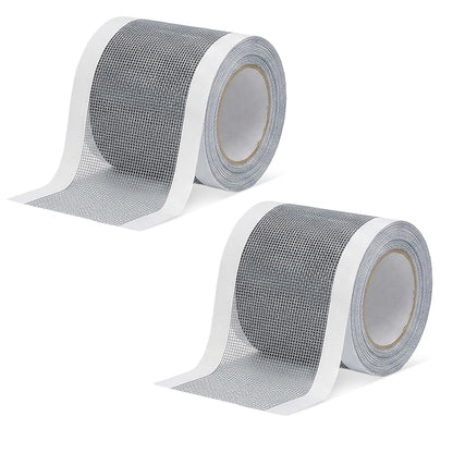 Strong Adhesive Screen Repair Tape, Window Screen Repair Kit, Fiberglass Mesh Screen Repair Kit for Window and Door, Self-Adhesive Patch for RV, Tent, Pool, Patio, Porch Netting (1 PCS, 3 IN*18 FT)