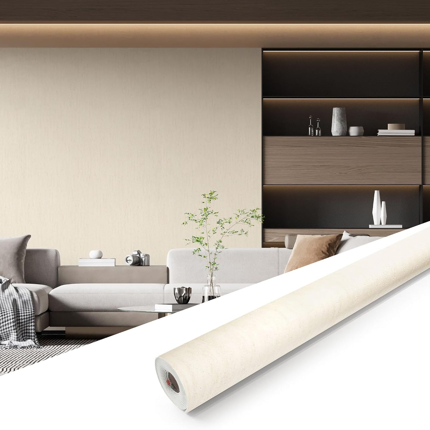Marble Peel and Stick Waterproof Wall Paneling, 118" x 47" Carrara White Matte Finish Self-Adhesive Backsplash Tile Vinyl Wall Panel for Kitchen Bathroom Wall Decor, Covers 38.75 Sq. Ft.