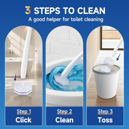 20 Count Toilet Wand Refills for Clorox, 5X Cleaning Power Toilet Bowl Cleaners & High-Density Disposable Toilet Scrubber Refill - No Falling Apart, Instant Foam for Bathroom Cleaning