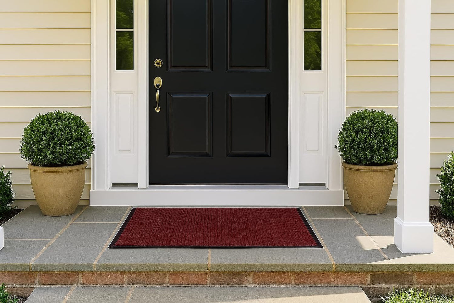 Guardian WaterGuard Indoor/Outdoor Wiper Scraper Floor Mat, Rubber/Nylon, 3'x4', Grey