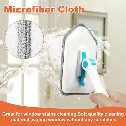 Long Handled Scrub Brush for Shower，3-in-1 Cleaning Brushes with 3 Different Function Cleaning Heads Brush for Shower Cleaning Bathroom Kitchen Walls Tub Tile