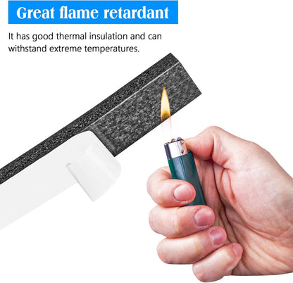 Foam Strips with Adhesive, 1 Inch Wide X 1 Inch Thick, Neoprene Weather Stripping High Density Closed Cell Foam Tape Seal for Doors and Windows Insulation, Total 13 Feet Long(6.5ft x 2 Rolls)