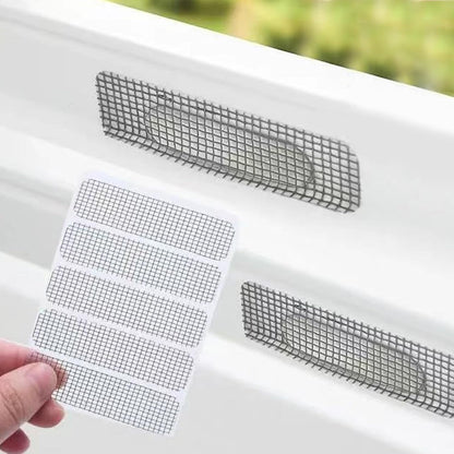 Screen Patch Repair Kit 250Pcs Waterproof Sticky Window Screen Tape Mesh for Door and Window Repair, Freely Cut Weep Hole Covers for Home