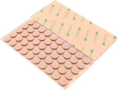 Furniture Felt Pads 3/8" (10mm) Diameter Round 3M Self Adhesive Protects Kitchen Cabinets, Drawers, Desks and Furniture Against Bumps and Scratches 100 Pack - Grey