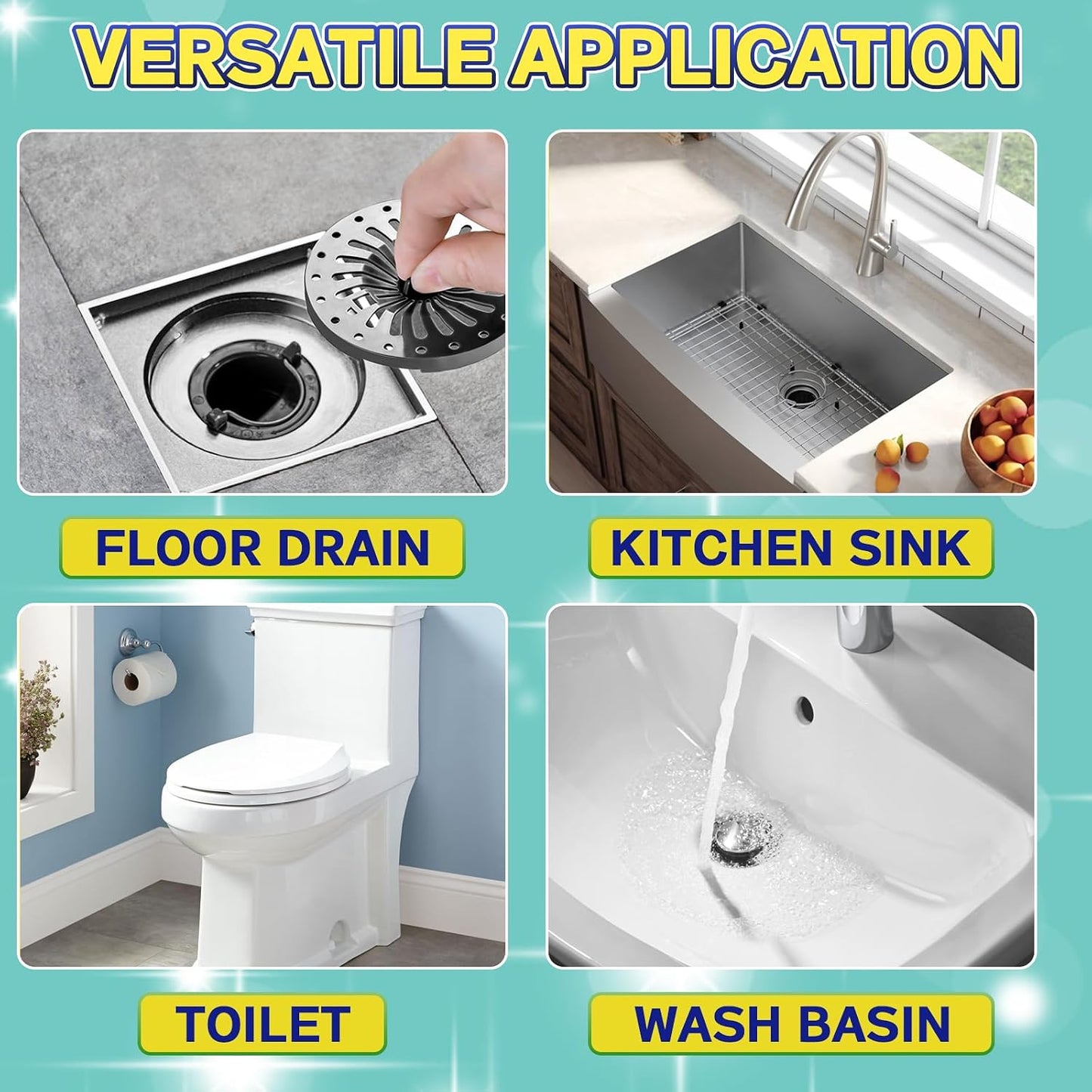 Garbage Disposal Cleaner Tablets, 25 Pack Disposal Deodorizer and Drain Cleaner Tablets, Kitchen Sink Cleaner, Garbage Disposal Freshener, Removes Odor, For House, Kitchen, Bathroom Drain Care