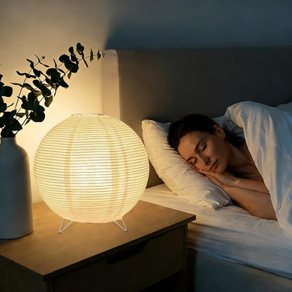 YY YEARCHY White Paper Lanterns Lantern Lamp Table Lamp Japanese Rice Lamps for Bedroom Livingroom (Ball)