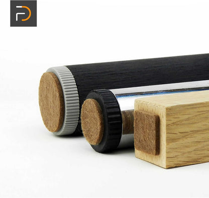 Furndiy Felt Furniture Pads for Hardwood Floors, Self-Adhesive Felt Pad for Chairs & Seat Legs, Easy Slide, Anti Scratch, Noise Stopper, Bumper & Buffer, Floor Protection - Based in USA - 0.8'' Black