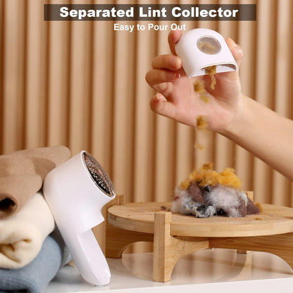 Fabric Shaver, Electric Lint Remover, USB Rechargeable Sweater Shaver, Cordless Clothes Defuzzer, Portable Pills Trimmer for Clothes, Furniture(2.0 Pro, Beige)