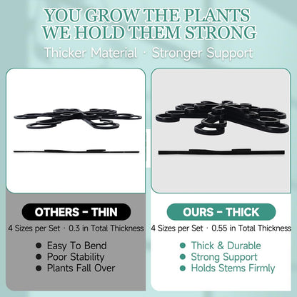 8pcs Plant Stem Support, Plant Support for Indoor Plants, Plastic Reusable Plant Stabilizer, Indoor Plants Accessories