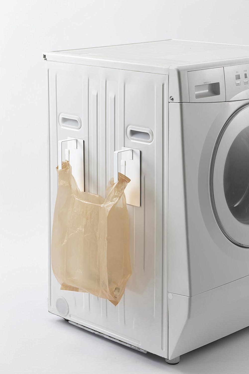 Yamazaki 3623 Magnetic Laundry Hanger Storage Rack, White, Approx. W 2.4 x D 3.3 x H 18.1 inches (6 x 8.5 x 46 cm), Tower, Washing Machine Side, Laundry Hook, Included