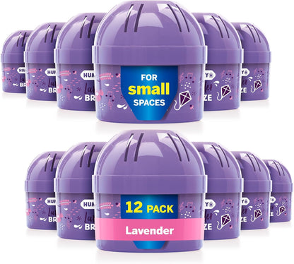 HUMYDRY Moisture Absorber Device, Mini 12-Pack,12.6oz, Green Apple Scent | 2-in-1 Moisture Absorber, Air Freshener Device, Dual-Function, Closets, Bathrooms, Small Spaces, Each Mini Lasts 4 to 6 Weeks