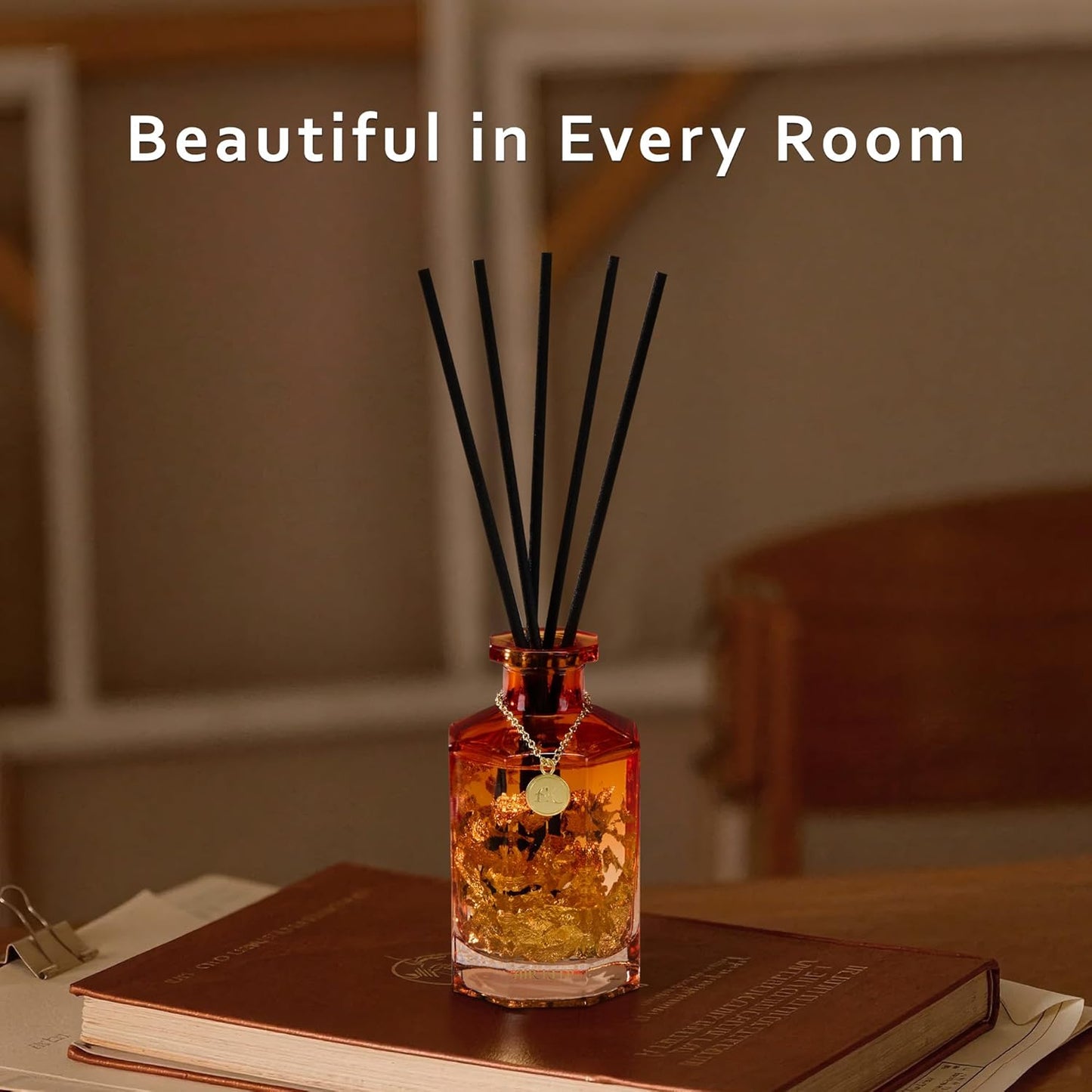 Airkeep Reed Diffuser Set,Black Forest Luxury Scented Diffuser with Sticks Long Lasting Home Fragrance for Bathroom Shelf Decor 6.09 fl oz (180ml)