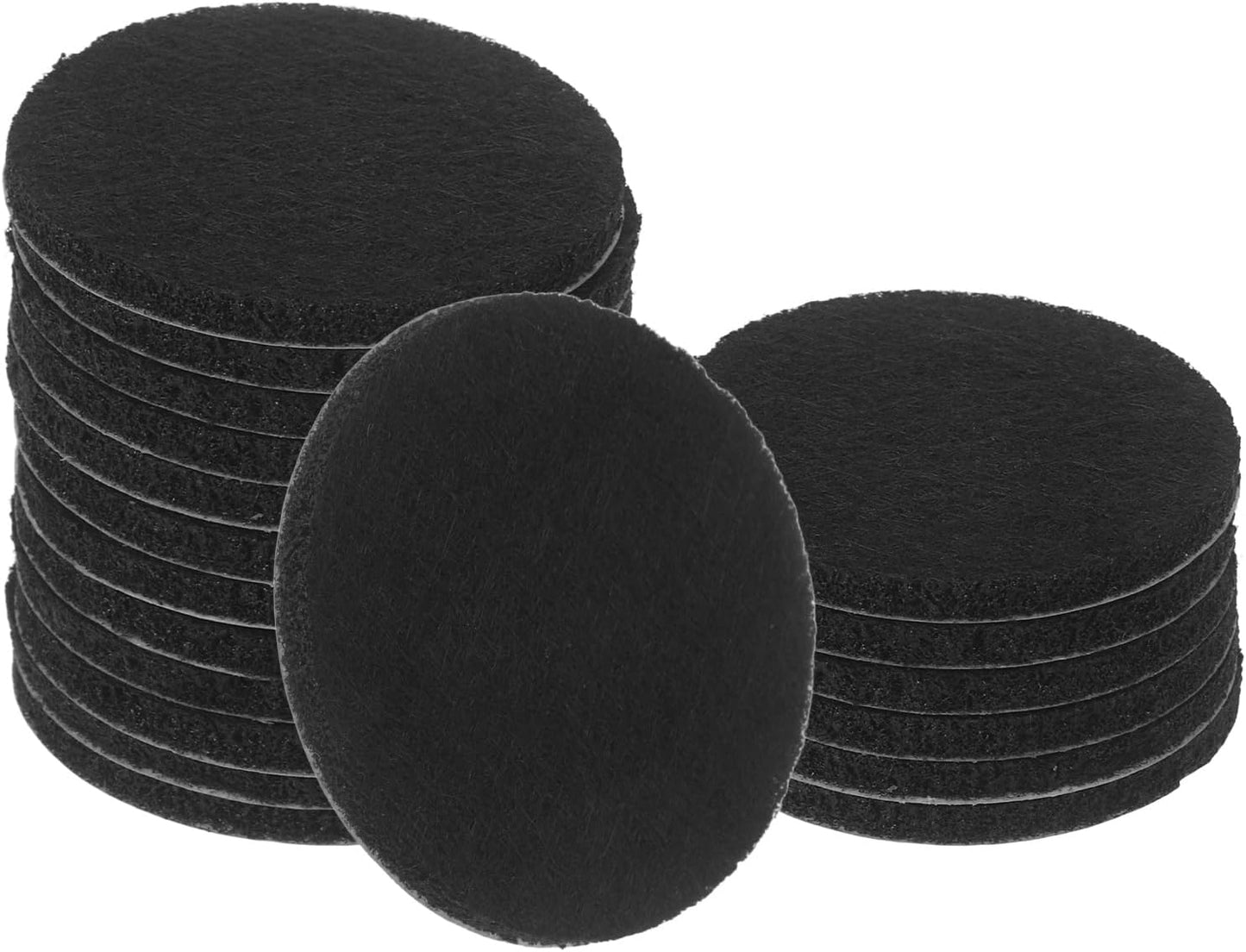uxcell 32Pcs Non Slip Furniture Pads, 3" Round Self Adhesive Felt Bumpers Noise Reducing Furniture Feet Floor Protector for Chairs Tables Furniture Legs (White 0.2" Thick) - Colors A