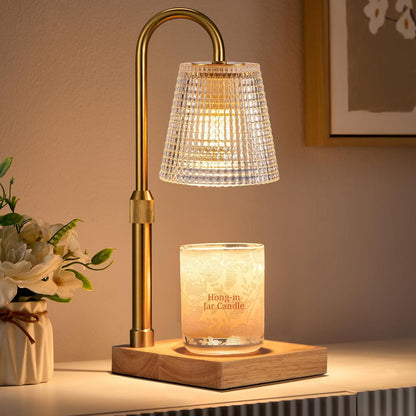 Hong-in Candle Warmer Lamp with Timer-Dimmable Adjustable Height Candle Lamp Warmer, Birthday Gifts for Women Mom Her, Housewarming Office Home Decor,Wax Warmer for Scented Wax Jar Candles