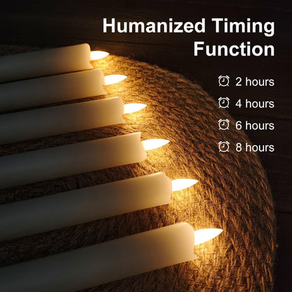 LEDHOLYT Rechargeable Flameless Glass Pillar Candles–Gifts for Women,–Set of 3, Realistic Flickering LED Light,Remote & Timer, Ideal for Living Room, Bedroom & Festival Wedding Home Party Decor