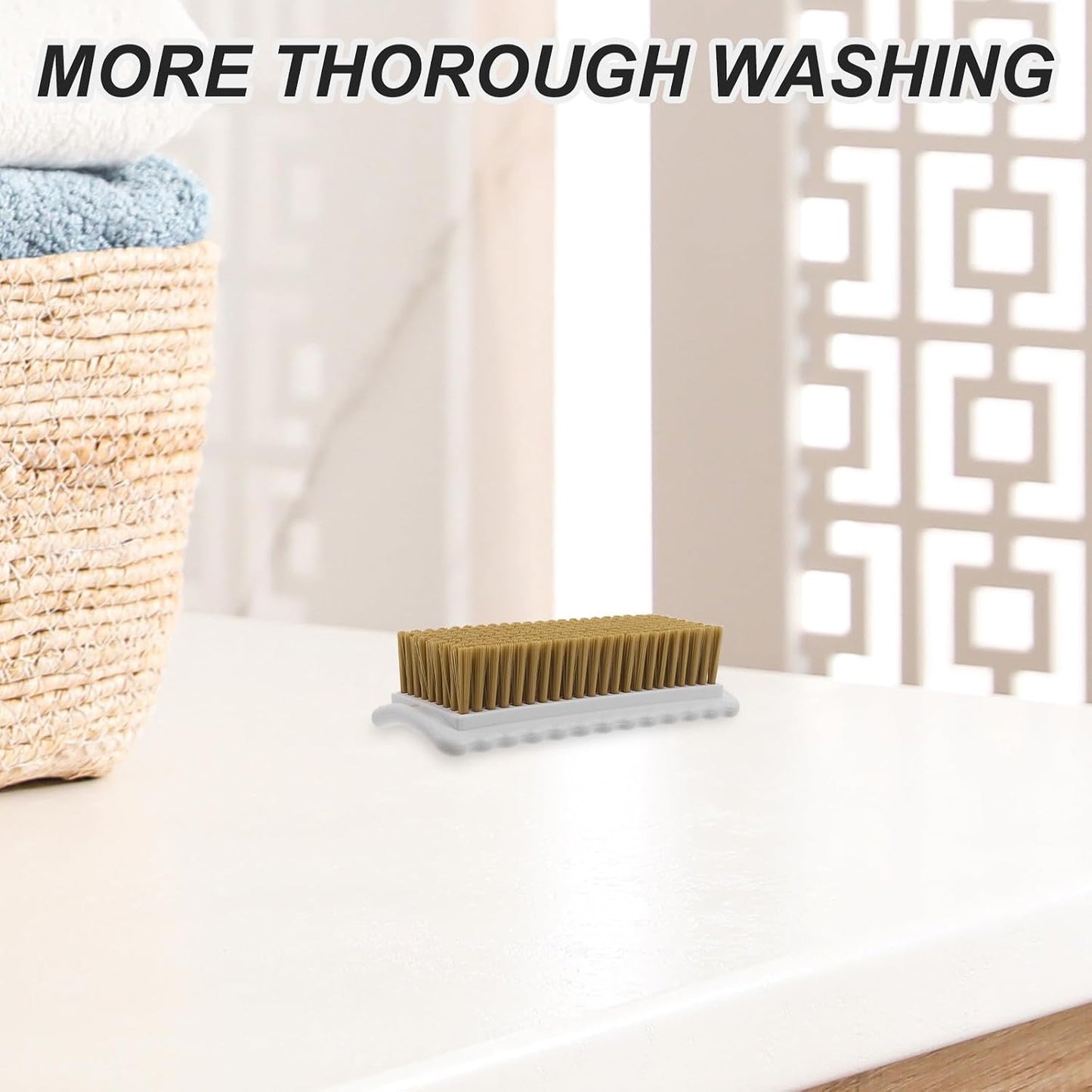3pcs Soft Bristle Scrub Cleaning Brush Stain Remover Fabric Cleaning Brush Laundry Scrub Cleaner for Carpet, Clothes, Bathroom, Sneaker