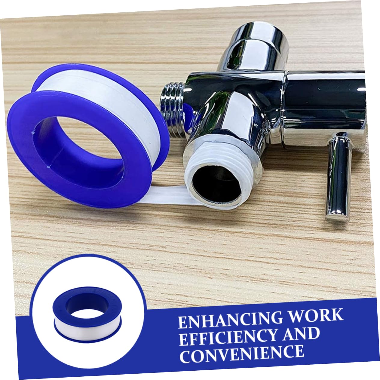 GLEAVI 12rolls PTFE Plumbers Tape High-Temperature Water Leak Sealing Tape for Pipes Faucets and Shower Thin Thread Sealant for Plumbing and Garden Hose Applications
