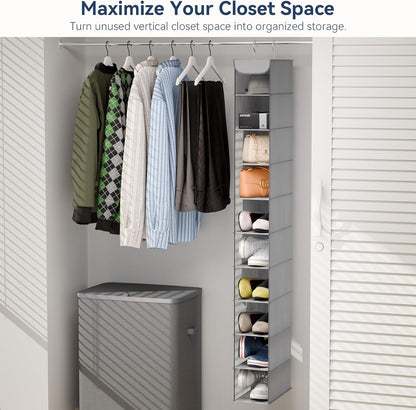 Whitmor Hanging Shoe Shelves - Crosshatch Gray