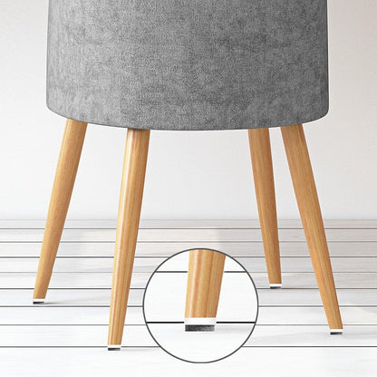 ALIMITOPIA 40pcs Furniture Felt Pad Heavy Duty Nail-on Chiar Slider Glide Pad Floor Protector for Wooden Furniture Chair Tables Leg Feet(Φ18mm or 0.7";Brown)