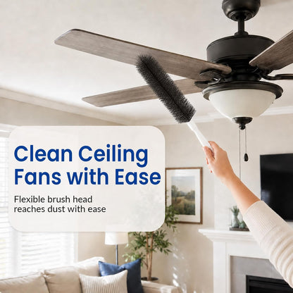 Fan Cleaning Brush, Bendable Dust Remover for AC Vent Grilles, Window Tracks, Keyboards and Narrow Spaces (1)