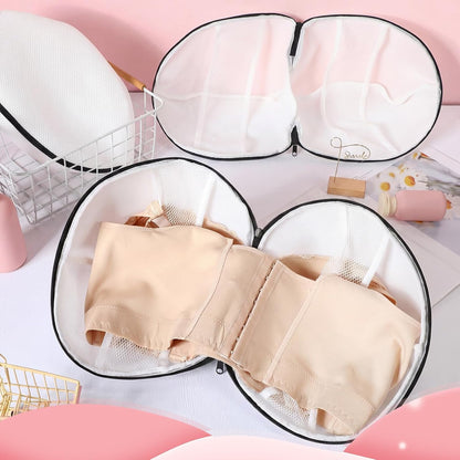 Shappy 6 Pieces Bra Washing Bag for Laundry Mesh Wash Lingerie Underwear Brassiere Washing Bags with Zipper for Women Laundry Storage(7.87 Inch,Pink)