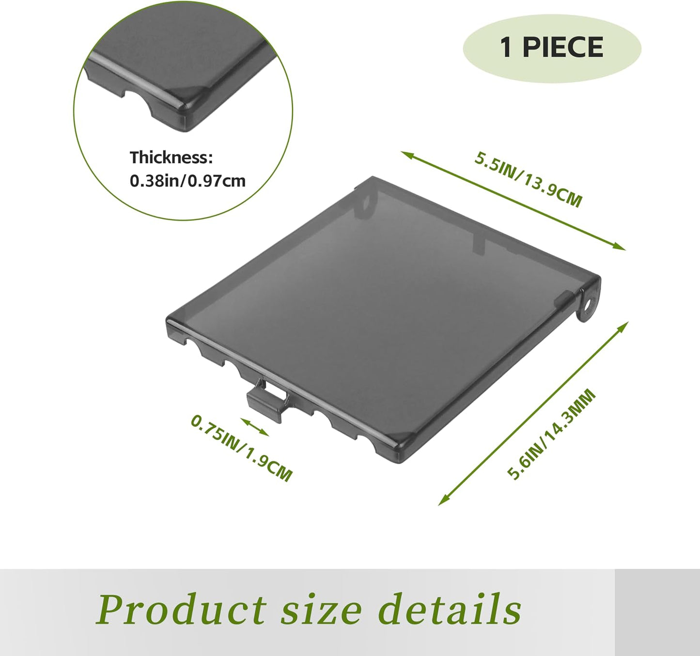 DBVC-1 Extra Duty Replacement in-Use Cover for Wet Locations,Type 3r Enclosure Cover for DBVR1C/DBVS1C/DBVM1C/60VC 1-Gang (Vertical) in Tool Box Electrical Outlet Box - Clear 3pcs (DBVC1-3)