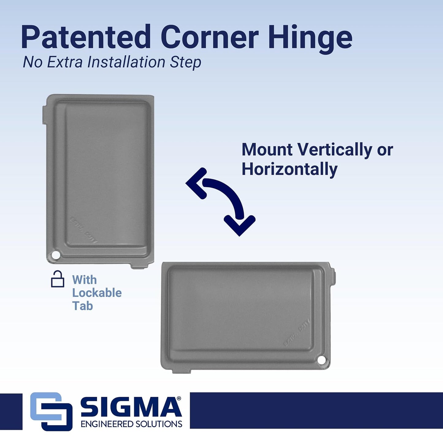Sigma 14434M 1-Gang Metal While In Use Weatherproof Cover, Gray