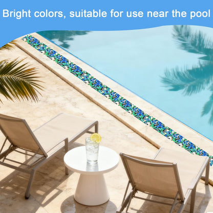 Waterproof Tape for Pools, 4" x15FT Heavy Duty Anti Slip Stair Treads Outdoor Tape Non-Slip Rubber Grip Tape Shower Strips Slip Resistant Tape Traction Tape for Stairs Showers Bathroom Trails
