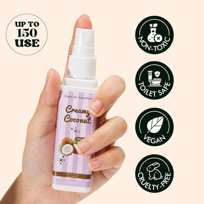 Toilet Spray, Citrus, Eucalyptus & Lavender, 3 Pack 1.7 fl oz each, Bathroom Odor Eliminator, Travel Size, Essential Oil Freshener, Up to 255 Sprays