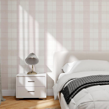 Modern Peel and Stick Wallpaper 17.3" x 78.7" Self Adhesive Wallpaper Textured Neutral Stripe Contact Paper Removable Vinyl Wall Paper for Living Room Bedroom Accent Wall Modern Minimalist Wall Decor
