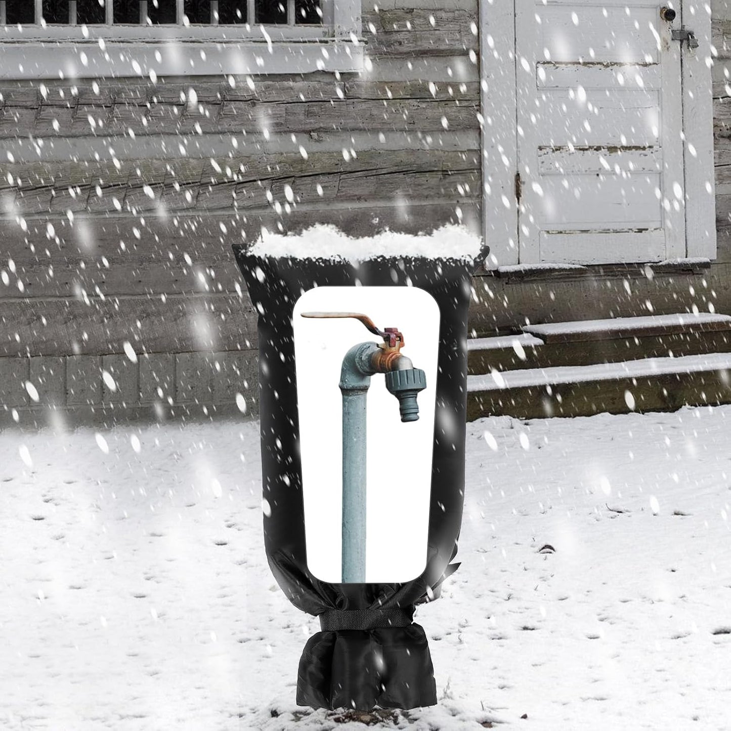 28'' x 15'' Large Faucet Cover for Winter, Outdoor Hydrant Covers Freeze Protection, Waterproof Faucet Sock for Spigot Garden Lawn Yard Farm Bibb Pipe
