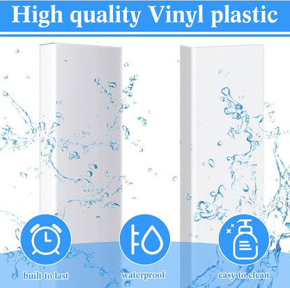 Sasylvia 10 Pcs Wall Corner Protector Guards, Vinyl 3/4 x 48 Inches Corner Trim Molding, Avoid Scratching Scuffs, Ease Install and Cleaning for Door Countertop Furniture Cabinet Protection, Clear