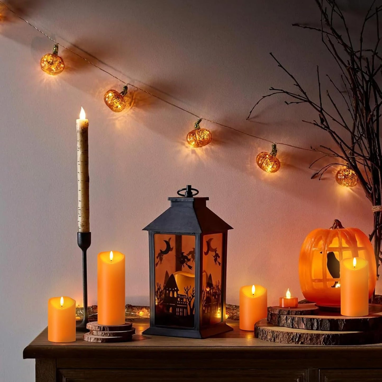 Outdoor Flameless Candles with Remote Timer - Waterproof Realistic Flickering LED Pillar Electric Battery Operated Fake Candle for Holiday Home Wedding Fireplace Decor - Ivory White 3 Pack (4”6”8”)