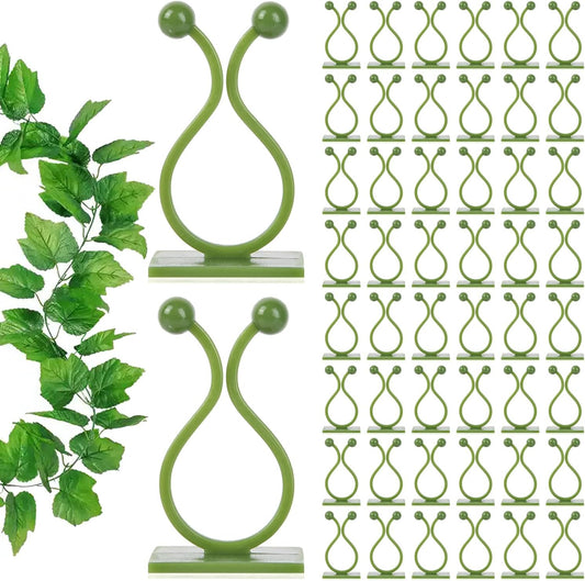 ALLWIN Plant Climbing Wall Clips - 120Pcs,Plant Hooks for Vines, Money Plant Clips (Green)