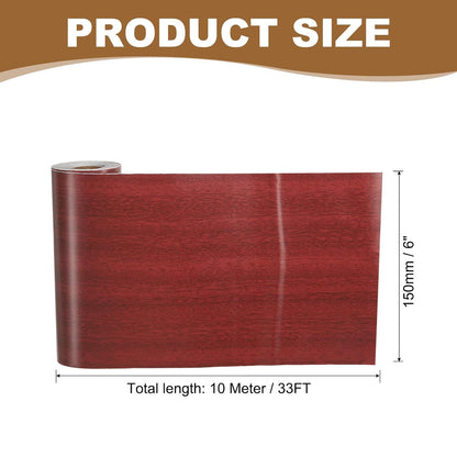PATIKIL Self Adhesive Wood Grain Repair Tape 33'x 3", Multi-Use Realistic Wood Grain Repair Patch for Furniture Floor Door Table Chair Windows Handicraft DIY, Yellow Teak