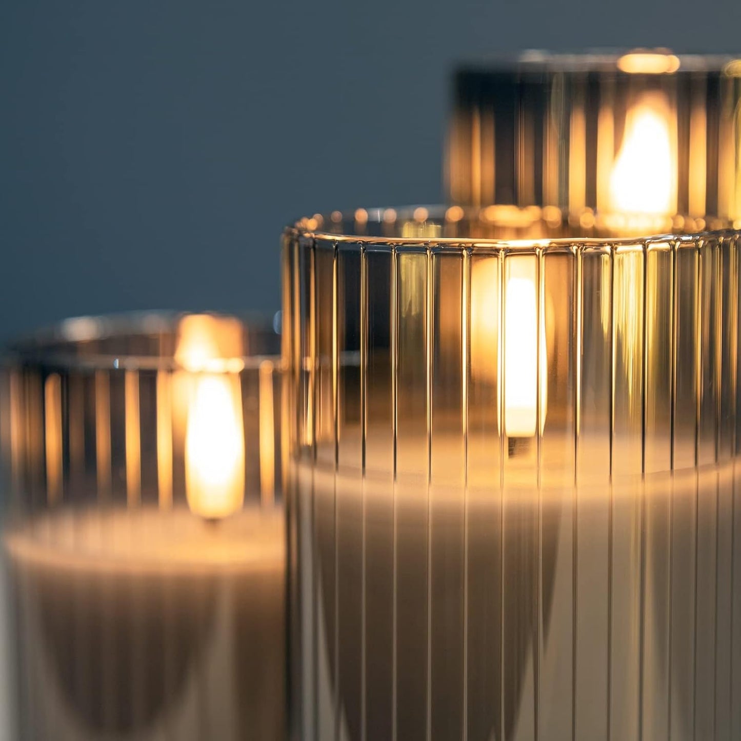 ANGELLOONG Flickering Flameless Candles, Realistic Battery Operated Candles with Remote and Timer, Set of 3 LED Candles for Room Fall Home Wedding Decor Centerpieces Table Party Valentines Decorations