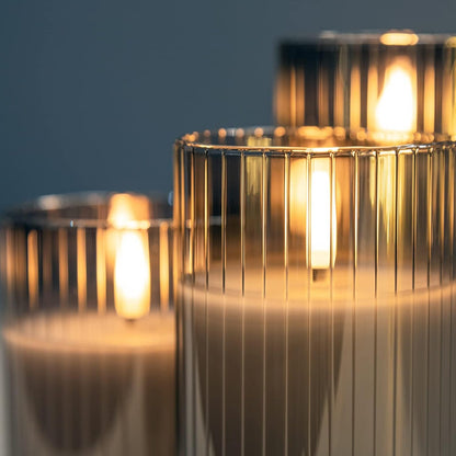ANGELLOONG Flickering Flameless Candles, Realistic Battery Operated Candles with Remote and Timer, Set of 3 LED Candles for Room Fall Home Wedding Decor Centerpieces Table Party Valentines Decorations