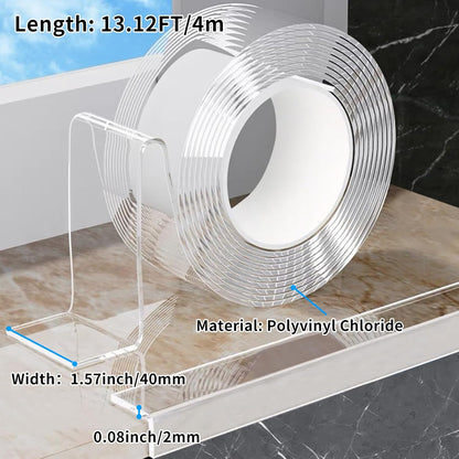 Edge Corner Protector Baby Proofing,Soft Clear Furniture Table Corner Guard & Edge Safety Cabinet Door Bumper,Crib Bumpers,Wall Protector,6.6ft(Width 0.8 in，Thickness 0.08 in)