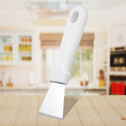 Glass Stove Curved Edge Scraper Flexible Black Straight Tool for Grease and Residue Removal