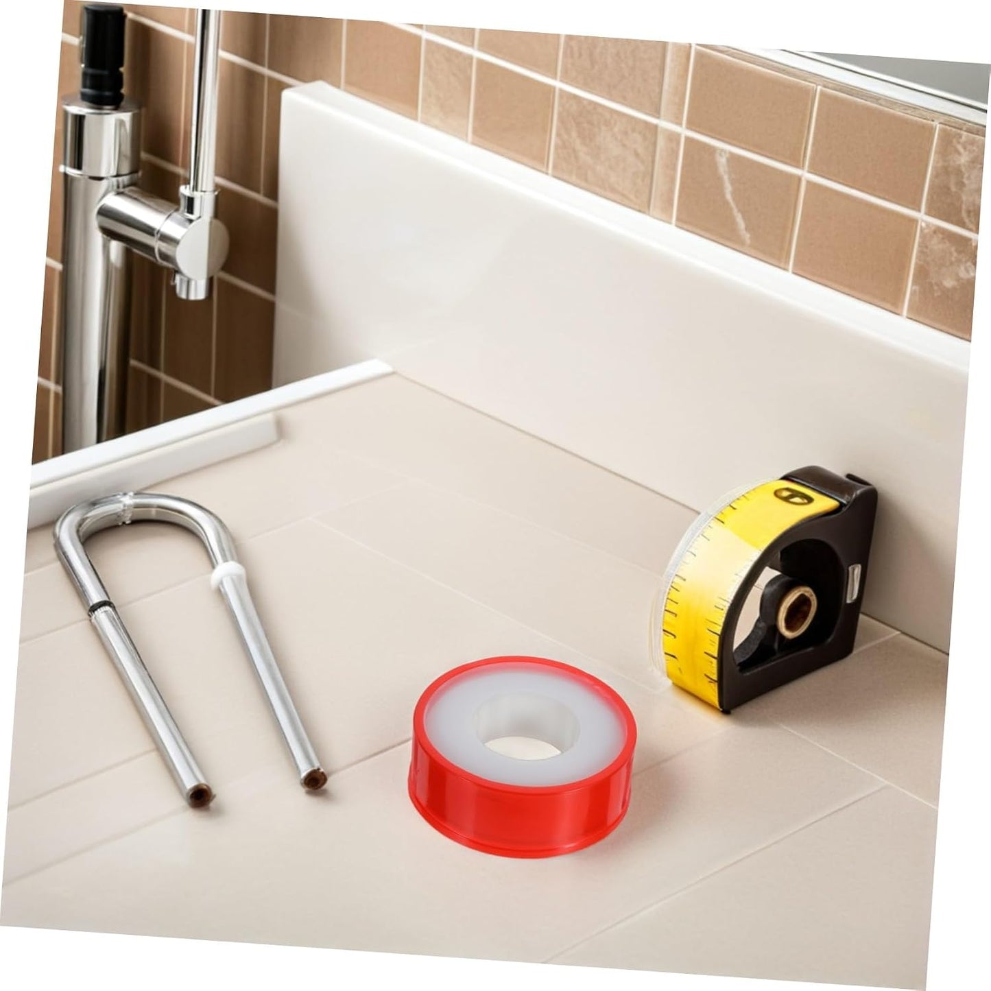 10 Rolls PTFE Plumbers Thread Tape for Plumbing Connections and Systems, Waterproof Leak Repair Sealant Broad Chemical Compatibility and Wear-Resistant Material, for New