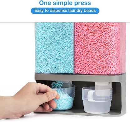 Conworld Laundry Detergent Dispenser, Scent Booster Beads Dispenser for Laundry Room Organization, Suitable for Beads, Stain Remover Powder