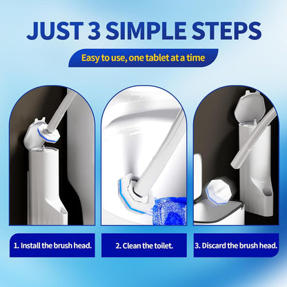 Disposable Toilet Bowl Brush with 36 Toilet Wand Refills Pads Replacement Heads, Toilet Cleaning Stick,Toilet Bowl Cleaner Wands Holder and Set, Toilet Cleaning System Starter Kit