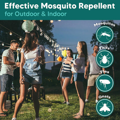 AJOQFKTD Mosquito Repellent Outdoor Patio, Mosquito Repellent Balls, Mosquito Repellent for Room, Mosquito Repellent Indoor, Mosquito Deterrent for Yard, Covers 120 Sq Ft, 60 Days Protection, 8 Packs