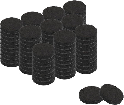 uxcell Furniture Pads, 36Pcs 0.5" - Round Self Adhesive Felt Furniture Pads, Floor Protectors for Furniture Feet Chairs Legs Hardwood Floors (Black)