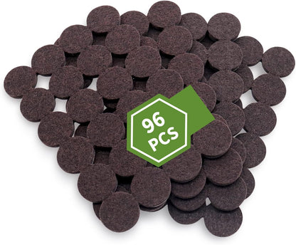Felt Furniture Pads for Hardwood Floors 48 PCS, Furniture Pads, Floor Protectors for Hardwood Floors, Felt Pads for Furniture, Round, Dark Brown