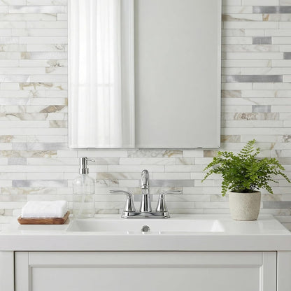 Yipscazo 2026 New Upgrade 11.34" X 11.57" Peel and Stick Backsplash, Stick on Backsplash Tiles for Kitchen, Bathroom, Fireplace (10 Sheets, Beige Rocks + Rose Gold)