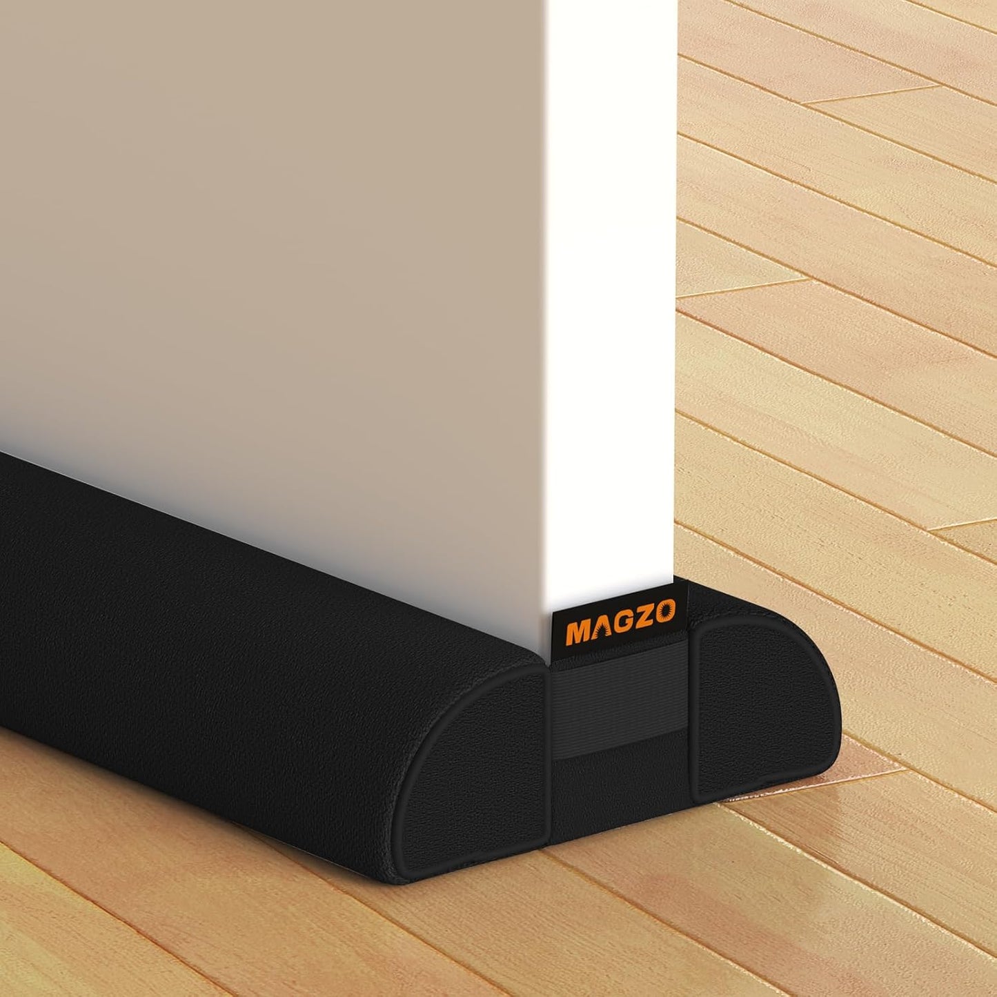 MAGZO Door Draft Stopper, 32 Inch Adjustable Under Door Gap Filler, Fits 26'' - 32'' Bottom Widths, Seals Gaps up to 1.7", Soundproof Sweep Blocks Air, Noise, Light, Dust- Grey