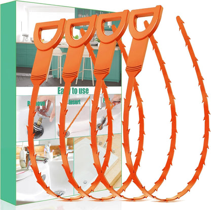 Drain Snake Hair Drain Clog Remover - 3 Pack Shower Snake Sink Unclogger Tool with Exquisite Packaging