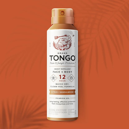 Grand Tongo DEET-Free Insect Repellent, The 12 Hour Protection, DEET Alternative – Fragrance Free